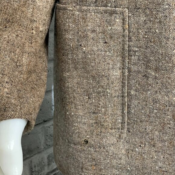 Brioni Vintage Tweed Blazer Sport Coat Mens 46 Brown Wool Metal Buttons Jacket - Picture 16 of 16
